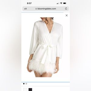 Rya Collection Feather “Swan Cover Up” Robe